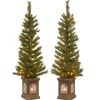 4 ft. Pre-Lit Leigh Valley Tree Set with Clear Lights