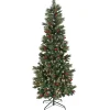 9 ft. Pre-Lit Meadowlark Pencil Tree with Clear Lights