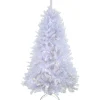 9 ft. Pre-Lit Millville White Tree with PowerConnect Warm White LED Lights