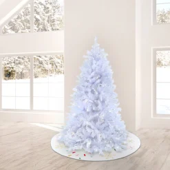 9 ft. Pre-Lit Millville White Tree with PowerConnect Dual Color LED Lights