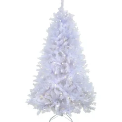 6.5 ft. Pre-Lit Millville White Tree with PowerConnect Warm White LED Lights