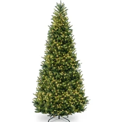 10 ft. Pre-Lit Natural Fraser Slim Fir Tree with Clear Lights