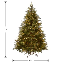 7.5 ft. Pre-Lit Nordic Spruce Medium Tree with Clear Lights