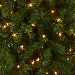 7.5 ft. Pre-Lit North Valley Spruce Pencil Slim Tree with Clear Lights