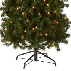 7.5 ft. Pre-Lit North Valley Spruce Pencil Slim Tree with Clear Lights