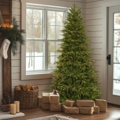 7.5 ft. Pre-Lit Northern Fraser Tree with Clear Lights