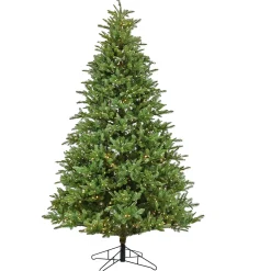 10 ft. Pre-Lit Norway Spruce Hinged Tree with Warm White LED Lights