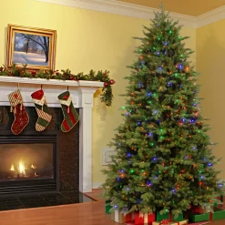 6.5 ft. Pre-Lit Princeton Fraser Fir Tree with PowerConnect Dual Color LED Lights
