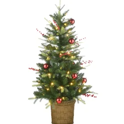 4 ft. Pre-Lit Scotch Creek Fir Tree with LED Lights
