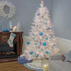 7.5 ft. Pre-Lit Sea Coral Tree with Warm White LED Lights