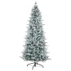 7.5 ft. Pre-Lit Snowy Comet Slim Blue Tree with LED Lights