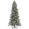 7.5 ft. Pre-Lit Snowy Vintin Fir Tree with LED Lights