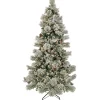 7.5 ft. Pre-Lit Snowy Yorkshire Tree with Clear Lights
