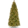 7.5 ft. Pre-Lit Tacoma Pine Slim Tree with Clear Lights
