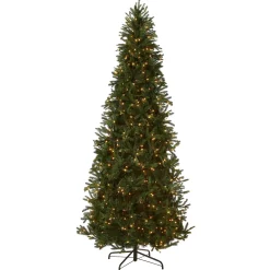 9 ft. Pre-Lit Tiffany Fir Slim Tree with Clear Lights - PE Branch Tips