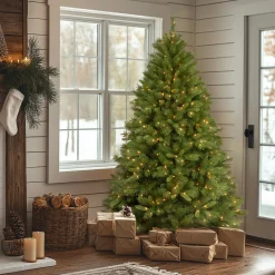 6.5 ft. Pre-Lit Winchester Pine Tree with Clear Lights