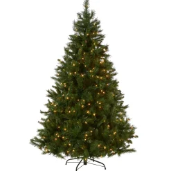 6.5 ft. Pre-Lit Winchester Pine Tree with Clear Lights