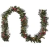 9 ft. Pre-Lit Wintry Berry Garland with Clear Lights, Plug-In