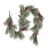 8 ft. Snowy Pine Berry Plastic Garland