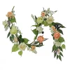 6 ft. Spring Garland with Rose Blooms, Lavender, Berry Clusters, Leafy Greens