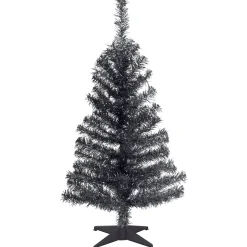 3 ft. Tinsel Collection Black Tree