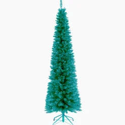 6 ft. Tinsel Collection Turquoise Tree