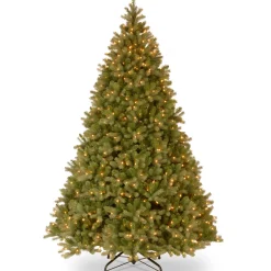 10 ft.Pre-Lit Downswept Douglas Fir Tree with Clear Lights