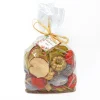 6 in. 250 Gram Mixed Potpourri- Sliced Apples and White Washed Cones