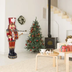 58 in. Animated Nutcracker with Multicolor Lights and Music