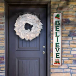 47 in. Believe Vertical Holiday Wall Sign