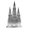17 in. Christmas Cathedral Decoration with White LED Lights