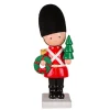 11 in. Christmas Soldier with Wreath and Tree