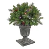 24 in. Crestwood Spruce Porch Bush with Twinkly LED Lights
