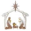 55 in. Crystal Splendor Prelit Nativity Set