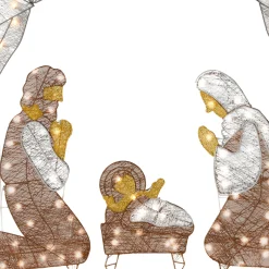 55 in. Crystal Splendor Prelit Nativity Set