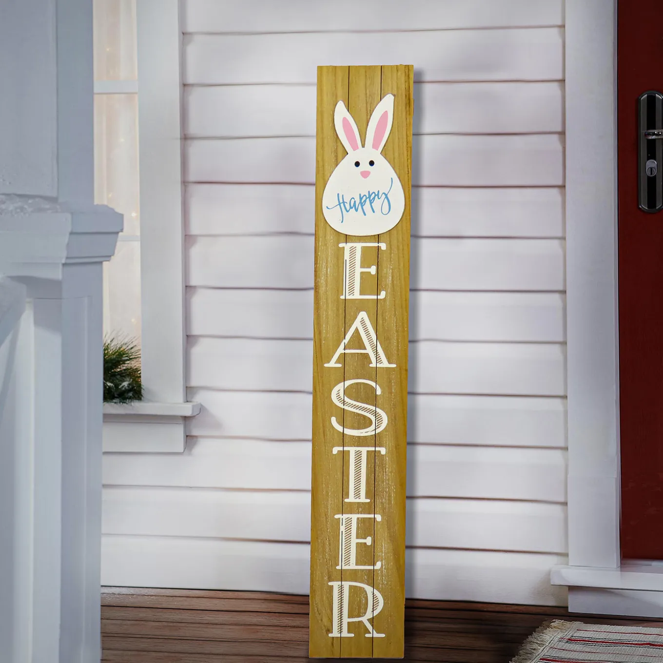 43 in. Easter Bunny Sign Porch Decoration