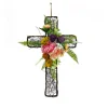 23 in. Easter Floral Cross Decoration