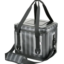 11 in. Easy Tote Soft Cooler Gray Striped