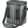 15 in. Easy Tote Soft Cooler Gray Striped