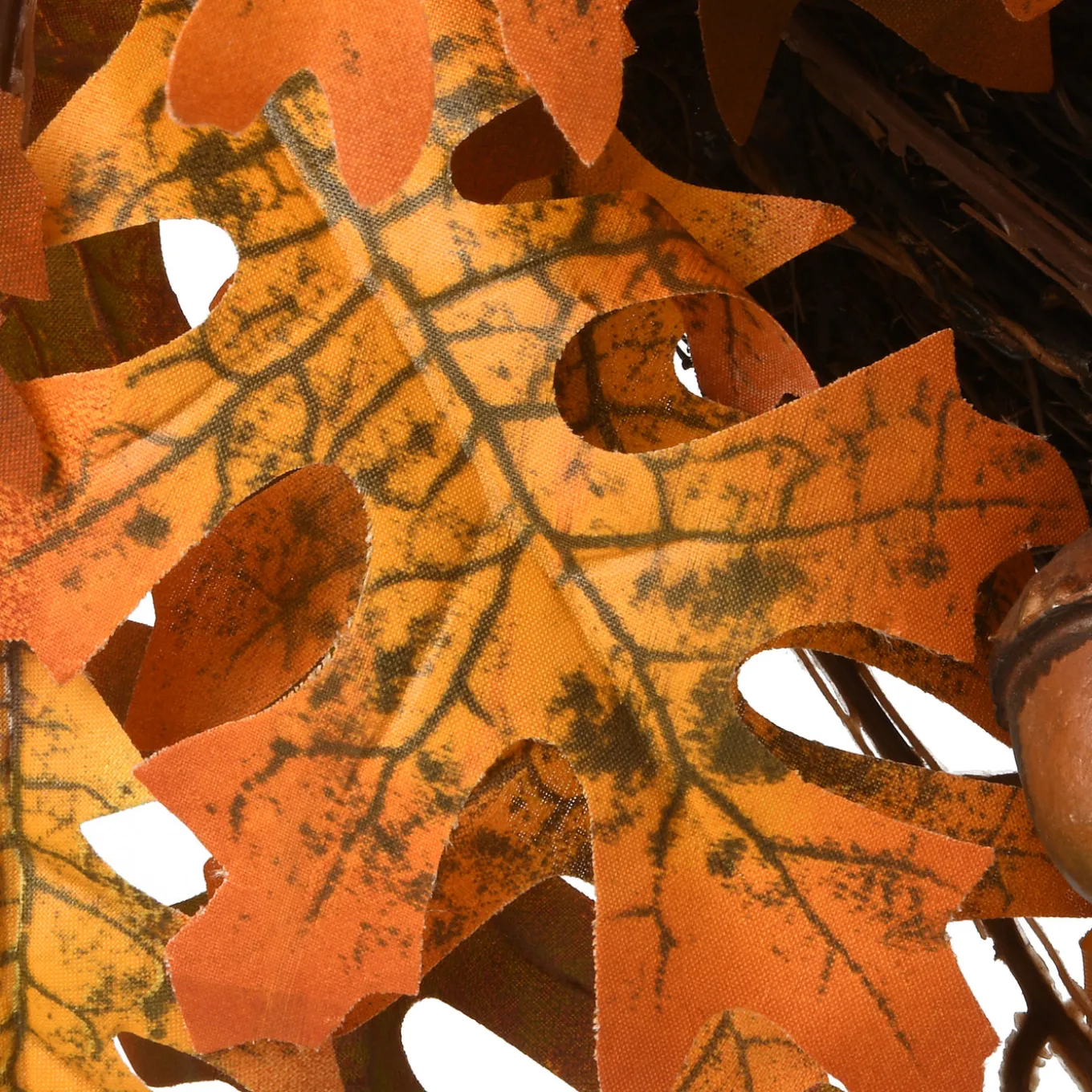 24 in. Fall Wreath with Acorns, Oak Leaves