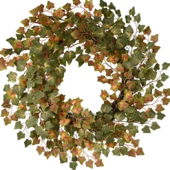 24 in. Fall Wreath with Ivy