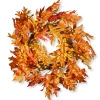 24 in. Fall Wreath with Maple Leaves, Berry Clusters