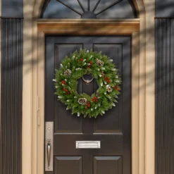 24 in. Frosted Berry Wreath