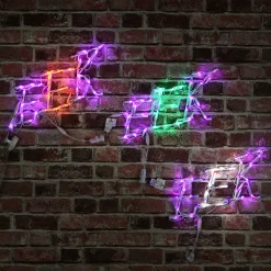 18 in. Halloween EEK Sign Lighted Sign Decoration with LED Lights