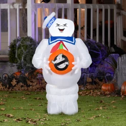 42 in. Halloween Ghostbusters Marshmallow Man Inflatable Decoration