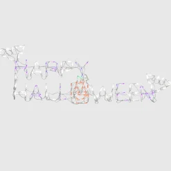 57 in. Halloween Happy Halloween Sign Lighted Sign Decoration with LED Lights