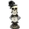 10 in. Halloween Male Skeleton Bust Decoration