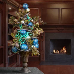 23 in. Halloween Ornament Tree in Urn Base