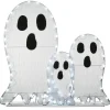 36 in. Halloween Pre-Lit Ghost Trio Outdoor Decoration with LED Lights