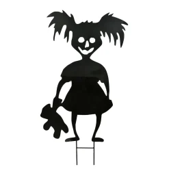 38 in. Halloween Scary Girl Garden Stakes Outdoor Lawn Decoration